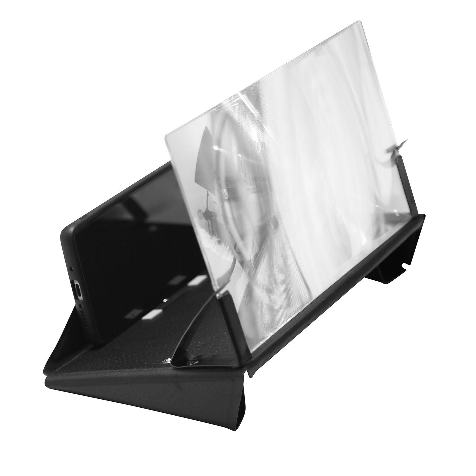 12 Cal 3D telefon komórkowy zakrzywiony ekran wzmacniacz HD wideo inteligentny telefon powiększalnik powiększalnik wspornik stojakowy uchwyt na telefon