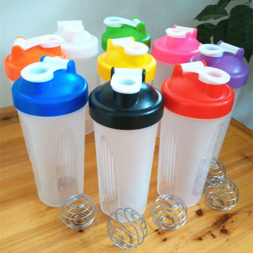 600ml kopp bpa gratis riste protein blender shaker mikser drikke visp ball flaske