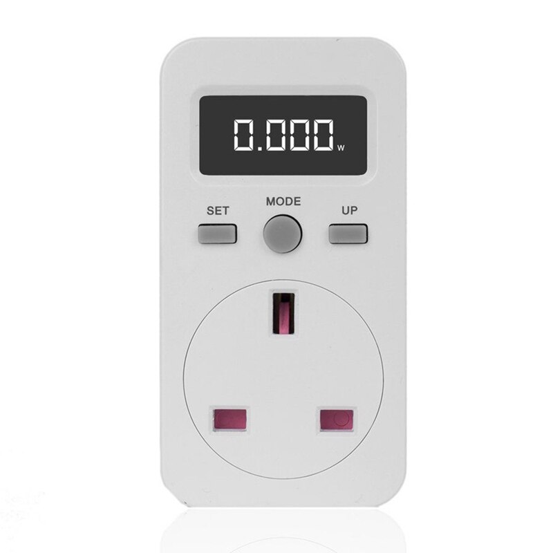 -Digital Power Meter Plug-In Socket Electric Wattmeter Energy Monitor Uk Plug