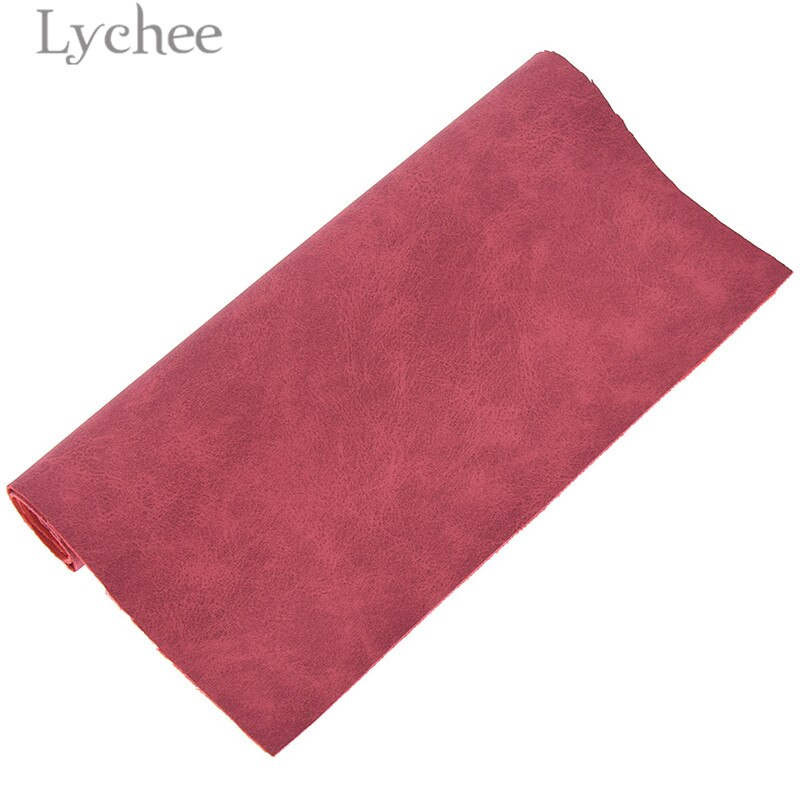 Lychee life 21 x 29cm a4 imiteret ruskind pu-stof flerfarvet vandtæt syntetisk læder gør-det-selv-materiale til håndtaske bælter tøj