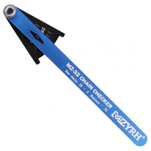 Multifunctional Wear Indicator Measuring Instrument Gauge Bicycle Chain Checker: Blue