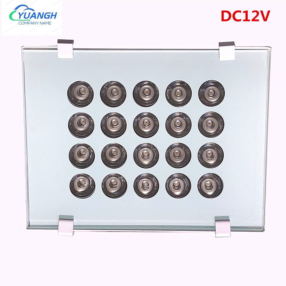 20Pcs IR Infrared CCTV LEDS Illuminator Camera Lamp Night vision DC12V 850nm IP65 Metal Outdoor Waterproof CCTV Fill Light