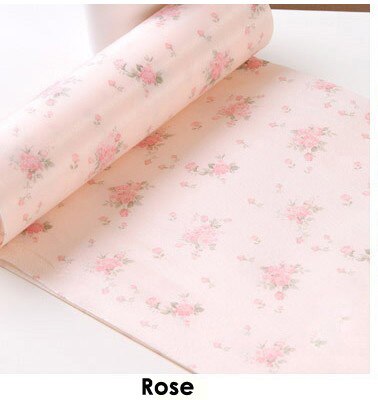 printed antibacterial ambry mat moistureproof cupboard drawer paster waterproof skidproof bureau chest pad garderobe sticker mat: Rose