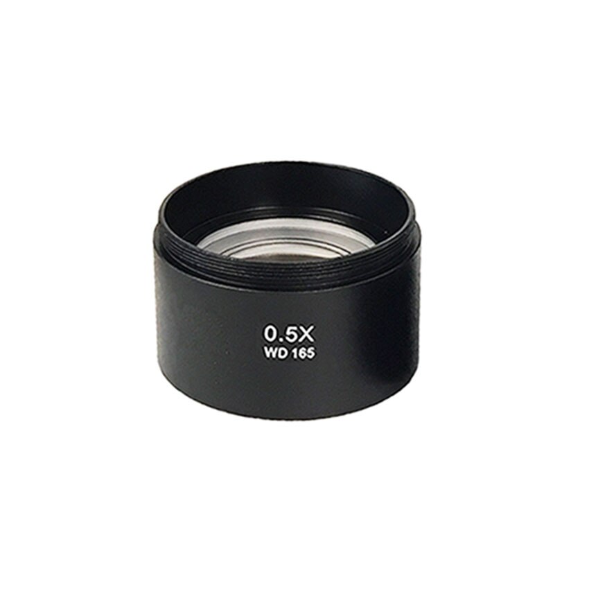 Efix-lente de cristal auxiliar Barlow 0.5X 2X 0.7X para industria, microscopio Digital de vídeo estéreo, cámara, objetivo, rosca de montaje: 0.5X