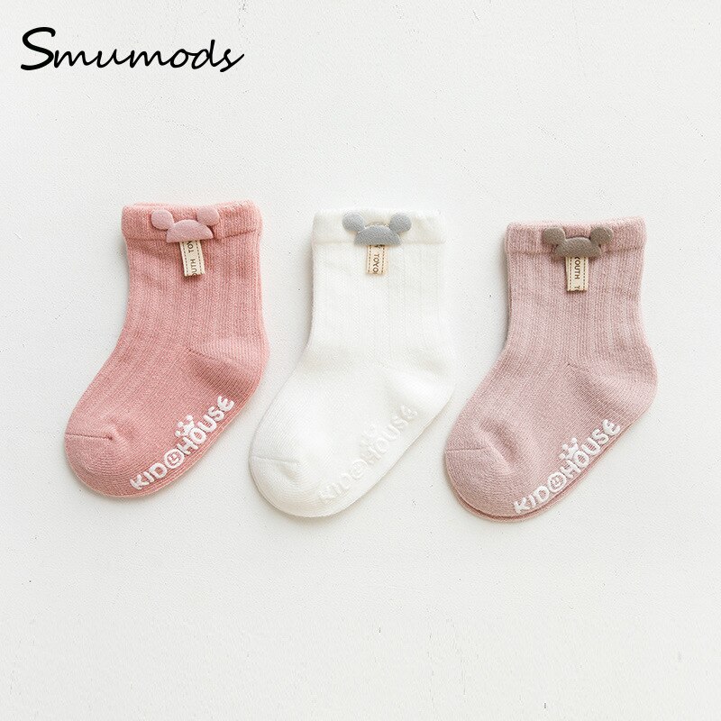 3 Paren/partij Baby Sok Leuke Cartoon Pasgeboren Baby Sokken Doseren Lijm Antislip Jongens Meisjes Baby Sokken Vloer Sokken kinderen Sok
