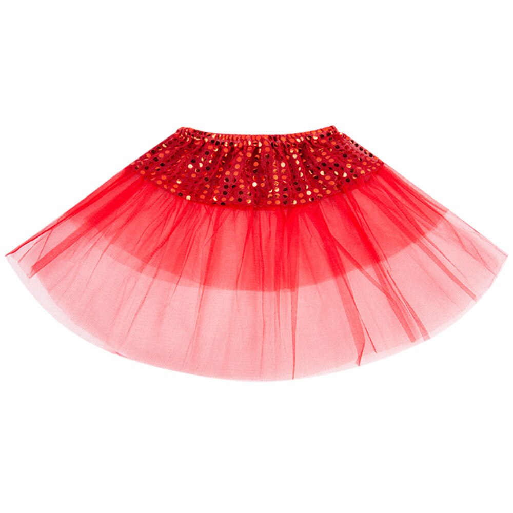 Kids Girls Ballet TuTu Princess up Dance Skirts Wear Costume Party Cute Skirt Baby Skirts Ball Gown kids clothing 2 - 7 Years: RD