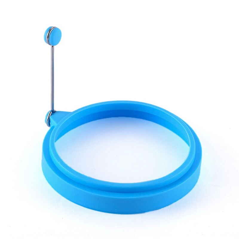 1 stuk siliconen eierring antiaanbak perfect gebakken eiervormen of pannenkoekringen siliconen ronde pannenkoek voor ontbijt: 1pc ronde blauwe