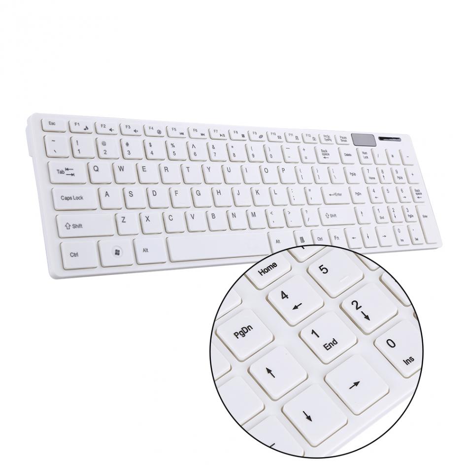 2.4G Slim Optical Wireless Keyboard and Ultra-Thin Mouse Mice USB Receiver Combo Kit for PC Computer