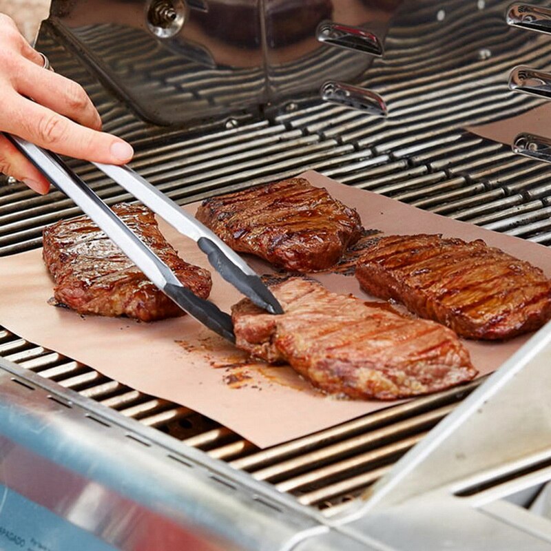 Estera antiadherente para parrilla de barbacoa, estera antiadherente de 1/2/3/5 Uds., lámina para cocinar, estera para hornear, estera resistente al calor, fácil de limpiar, cocina para , 33x40cm