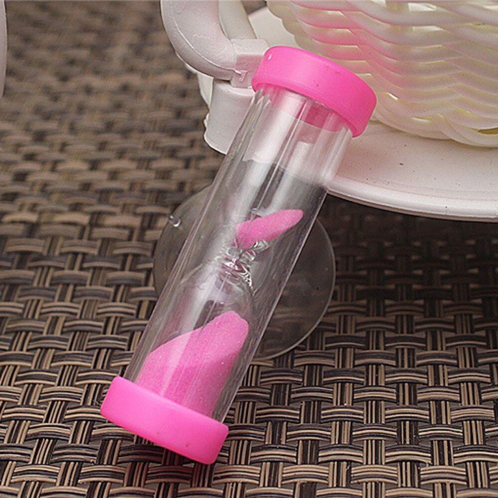 1Pc 2 minutes hourglass children Sand Timer brush Mini timer exquisite small