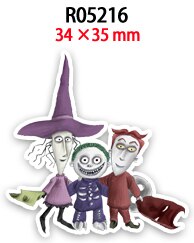 Vlakke hars flatback halloween 30 stuks/partij acryl harsen bedrukt voor doe-het-zelf decoratie: R05216