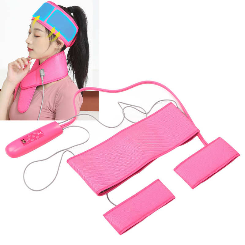 Multifunctionele Head Scalp Massager 3 Versnellingen Warm Kompres Vermoeidheid Relief Elektrische Hoofdpijn Massage Wrap 100 ‑ 240V