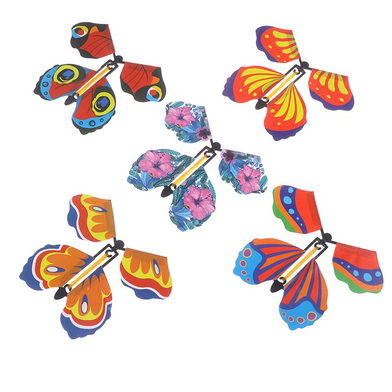 10 stk den magiske sommerfugl flyvende sommerfugl med kortlegetøj med tomme hænder solsommerfugl bryllup magiske rekvisitter magiske tricks