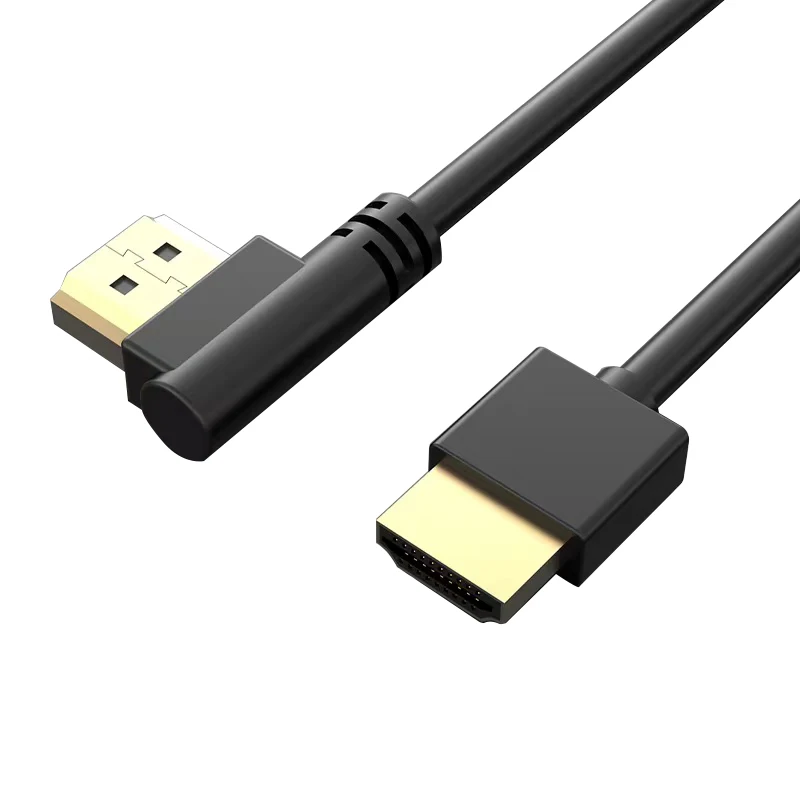 Cable HDMI 2.1 de 90 grados: grafeno mejorado para instalaciones que ahorran espacio | Cable auxiliar HDMI de 8K, 3D y alta velocidad de actualización