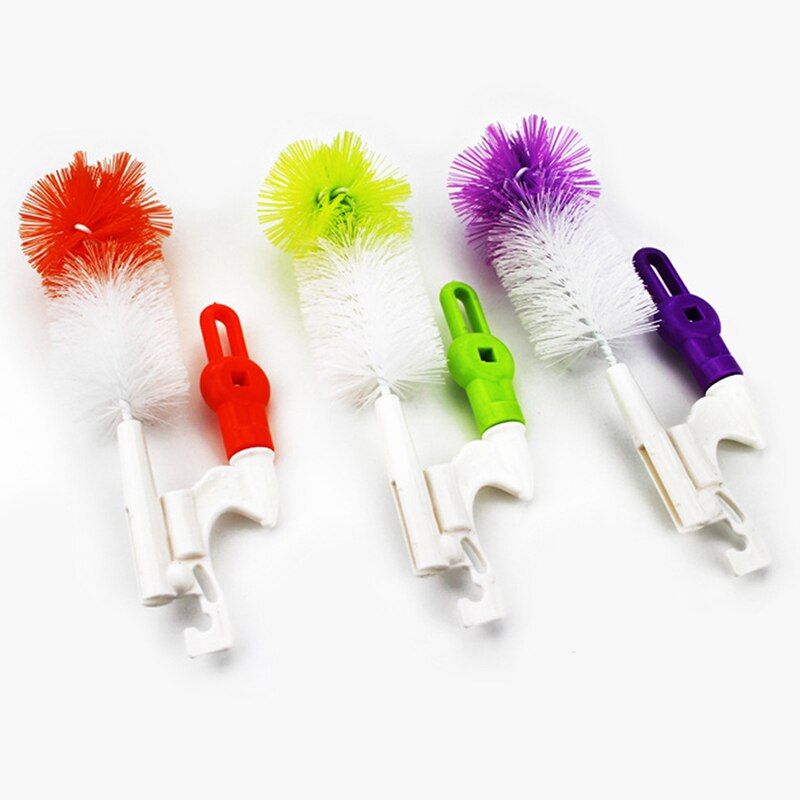 Baby Flasche Pinsel Set Kunststoff Reusable Still Flasche Nippel Pinsel Set mit Faltbare Griff Reinigung Werkzeug Baby Flasche Reiniger