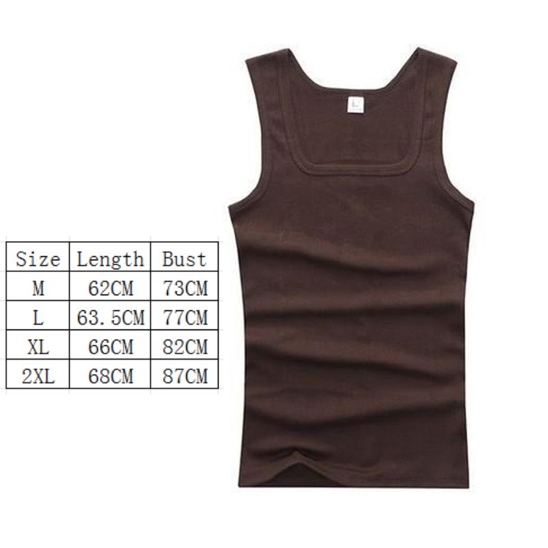 100% Cotton Mens Oversized T-shirt Sleeveless Tank Top Solid Color Fitness Men Muscle Vests Bodybuilding T Shirt For Men Tees