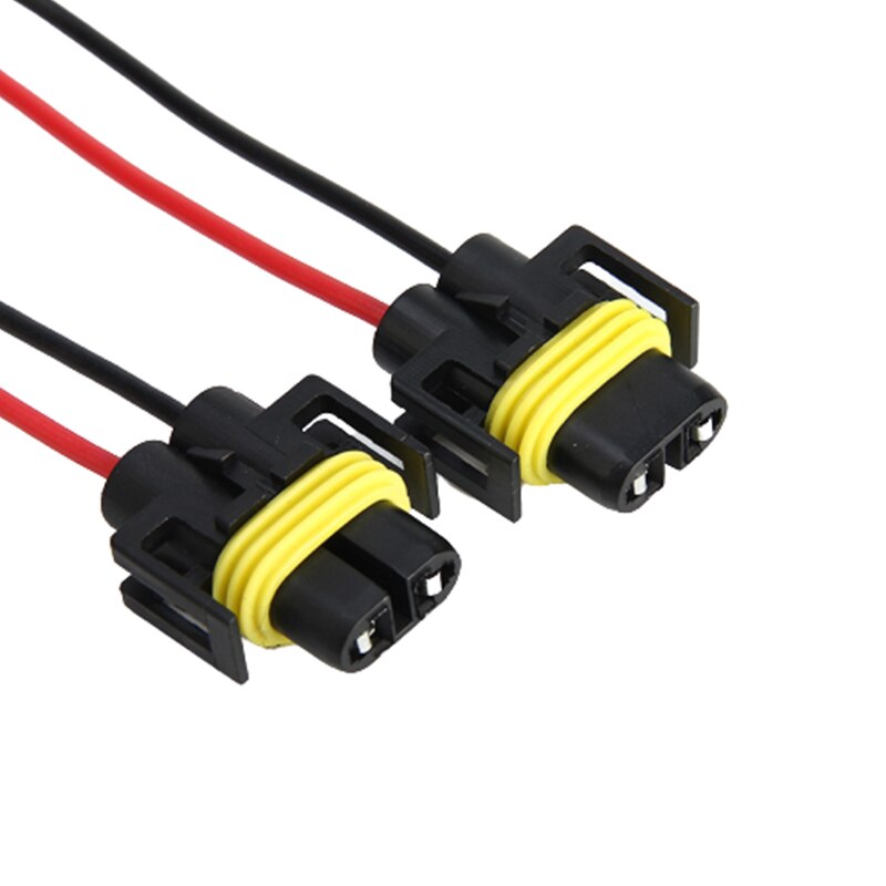 10Pcs 2 Pin Socket For H8 H11 Headlight Fog Lamp Connector Plug Wire Waterproof