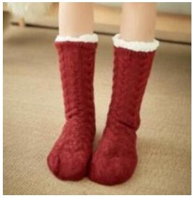 Warme Deken Lange Coral Fleece Deken Met Mouwen Coral Fleece Pocket Deken Volwassen Winter Wassen Flanel Dekens Gewaad: red socks