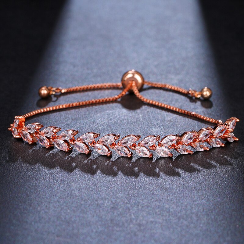 Bettyue, recién llegado, pulsera para mujer, brazalete fascinante con Zirconia, múltiples opciones en boda, , joyería encantadora: rose gold a