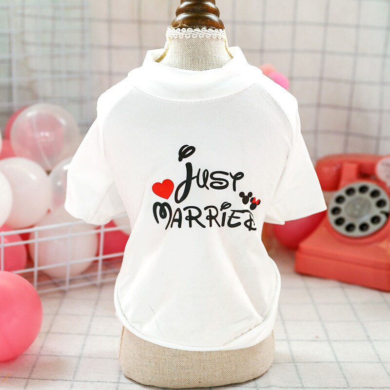 Wit Afdrukken Huisdier Kleding Voor Kleine Honden Katten Zomer Gezellige Puppy Kat Tshirt Hond Dierenarts Chihuahua Yorkies Shirts Huisdieren Kleding producten: Lovely / XS