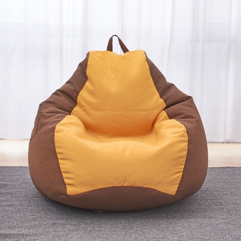 Bean Bag Bed Met Filler Luie Sofa Voor Volwassen Camping Slaapbank Wasbaar Zitzak Stoel Slaapkamer Tatami Draagbare Lounger seat: Bean Bag  60X70cm S4