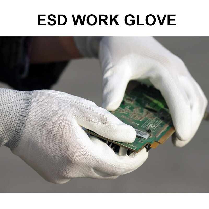 24 stykker / 12 par antistatiske handsker esd sikre handsker antistatiske skridsikre industrielle arbejdshandsker: Xxl