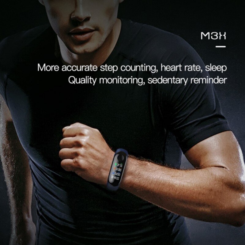 Multi-function Running Step Count Smart Wristband Pressure Heart Rate Sleeping Monitor Watch USB-Charge Sports Tool