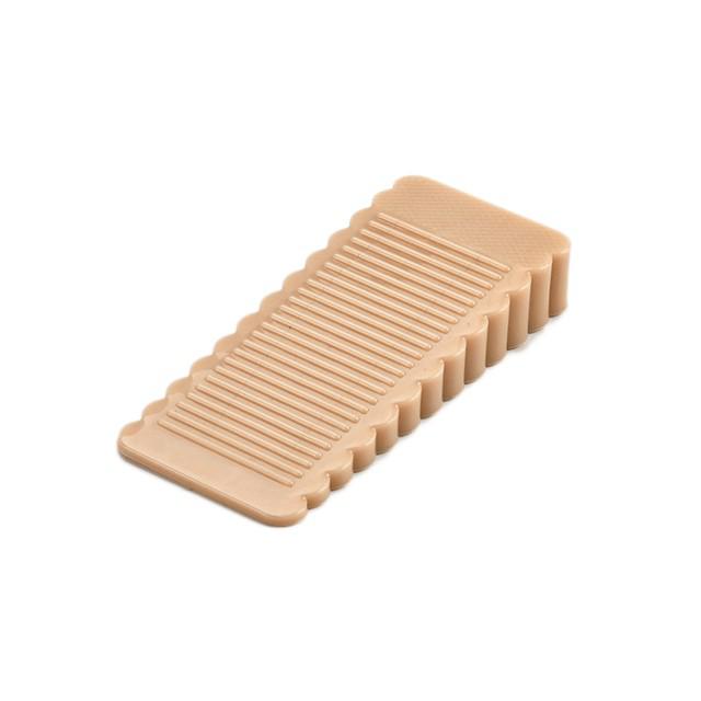 Safety Silicone Door Stopper Door Bottom Windproof Block Wedge Door Stopper Home Office Door Rear Retainer Anti-collision Pad: S / Blue