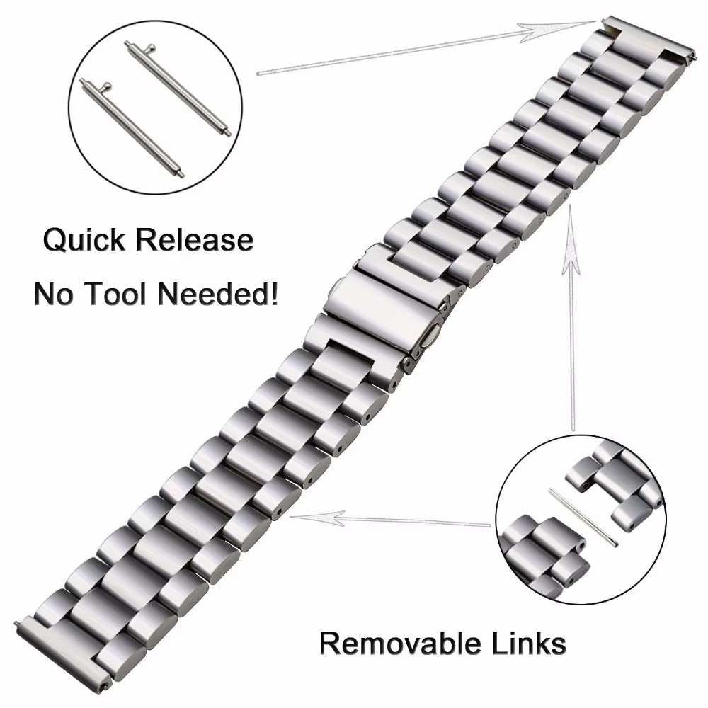 Smartwatch Strap Accessory For Mibro Watch A1 A2 X1 C3 Lite2 Band Metal 22mm Stainless Steel Strap Adjustable Watchband Bracelet