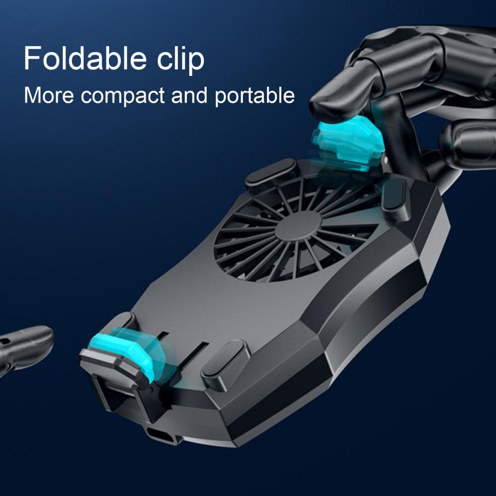 Universele GT05 Mobiele Telefoon Radiator 3 Speed Verstelbare 7 Ventilatorbladen Mobiele Telefoon Koellichaam Cooling Fans Voor Iphone Samsung huawei