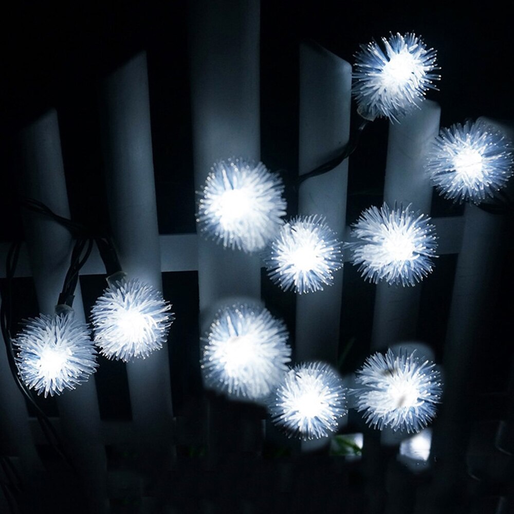 10/6/3/2m kerst led sneeuwbal lichtsnoer feeën guirlande lamp voor bruiloften, kerstmis, thuisfeesten, binnen- en buitendecoratie