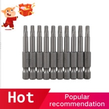 6.m Hexagon Shank 4mm T20 netic Tip Torx Screwdriver Bits 10 Pcs
