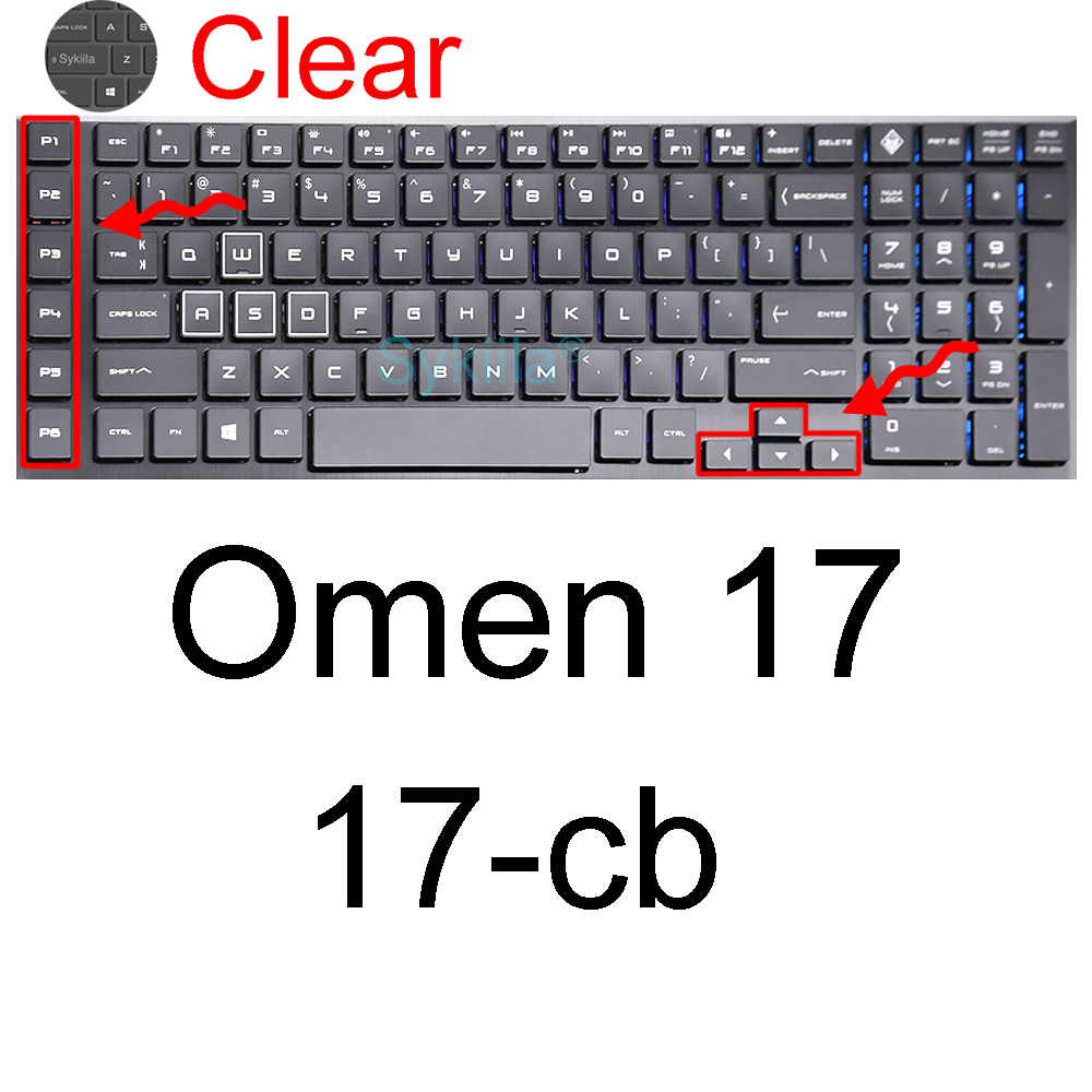 Funda de teclado para HP Omen 17 17t 17z 17-w 17-an 17-ck 7 Plus 6 5 4 3 2 funda protectora de silicona para juegos accesorios para portátiles: Rosa