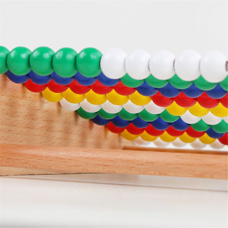 6.5 "Abacus Classic Houten Speelgoed 123 Learning Math Tellen Kralen Educatief Tellers Speelgoed Voor Baby Peuter