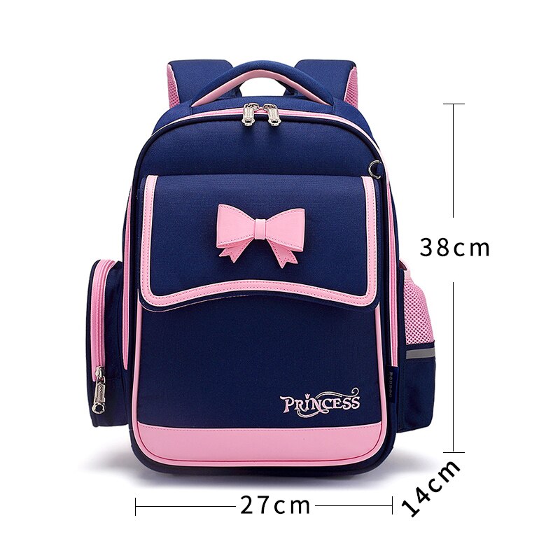 Rosa Bogen Mädchen Rucksack Orthopädische Zurück Grundschule Taschen Für freundlicher SchöNe Kind Bookbags: Rosa klein