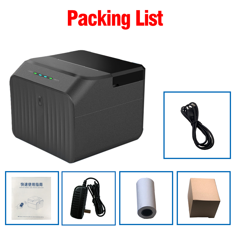58Mm 2 Inch Thermische Bonprinter Label Sticker Maker Barcode Pos Machine Facturering Tickect Printers Met Usb Bluetooth