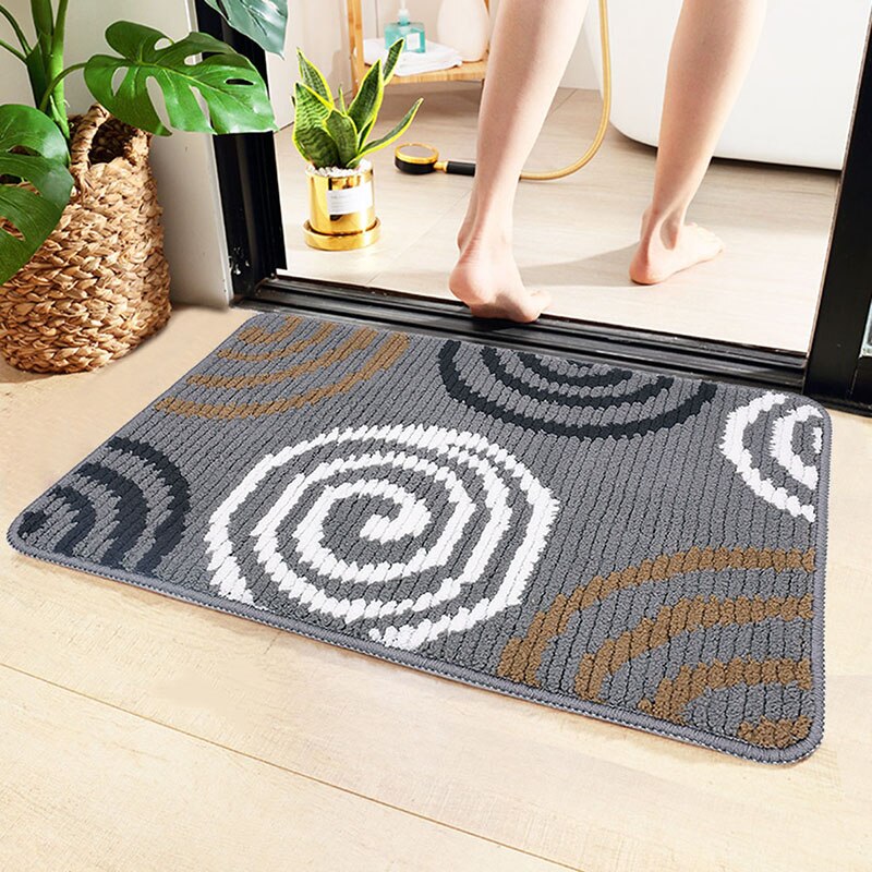 Paillasson d'entrée moderne, tapis de bienvenue pour porte d'entrée, tapis de cuisine antidérapant, tapis de sol rectangulaire, paillasson doux 40 x 60cm/38 x 58cm