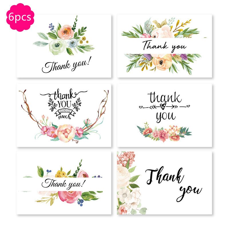 6pcs 3D Festival Greeting Card Christmas Business Blessing Greeting Card Birthday Wedding Thank You 6X8 Inch Cards: B