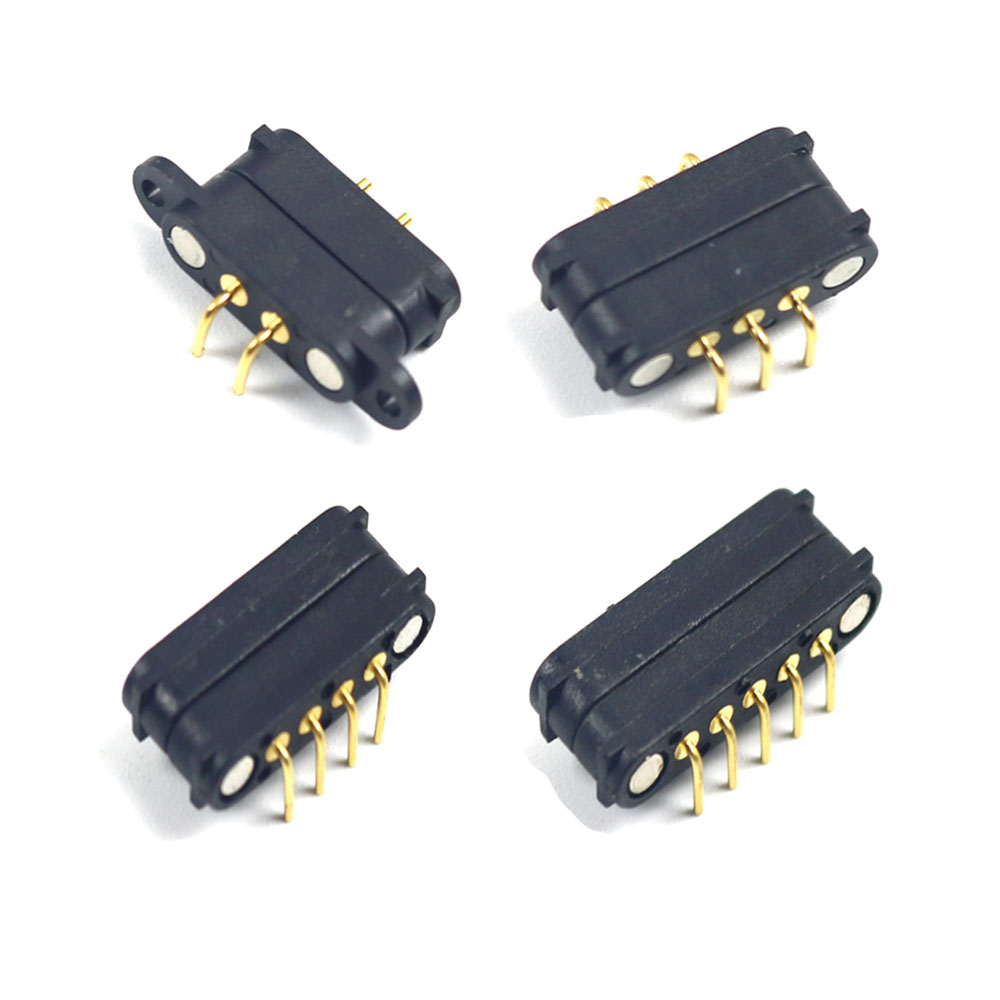 1Pair Magnetic Pogo Pin Connector 2A 36V 2/3Pin 4Pin 5 Pin Spring-Loaded Male Female 2.54 MM Spring Loaded DC Power Charge Probe