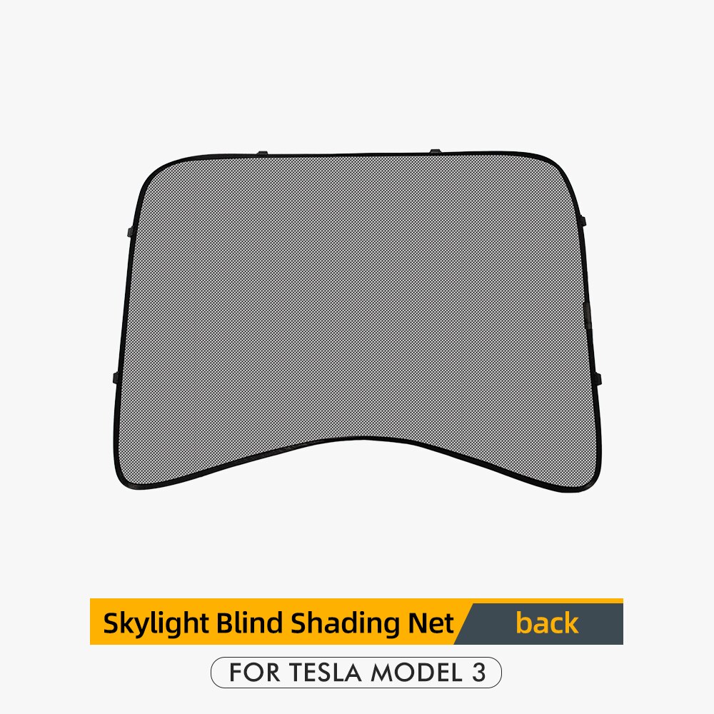 Haloperformance modell 3 bil solskjerm bak for tesla modell 3 tilbehør tak takvinduer tesla modell tre: Tilbake 3