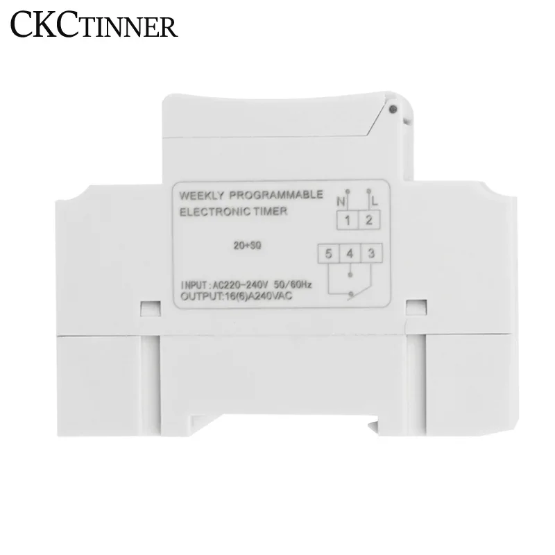 Lcd-digitaalinen ajastin ahc 15a ohjelmoitava aikarele ajastinkytkin 12v 24v 48v ac 110v 220v elektroninen viikkolaskuri