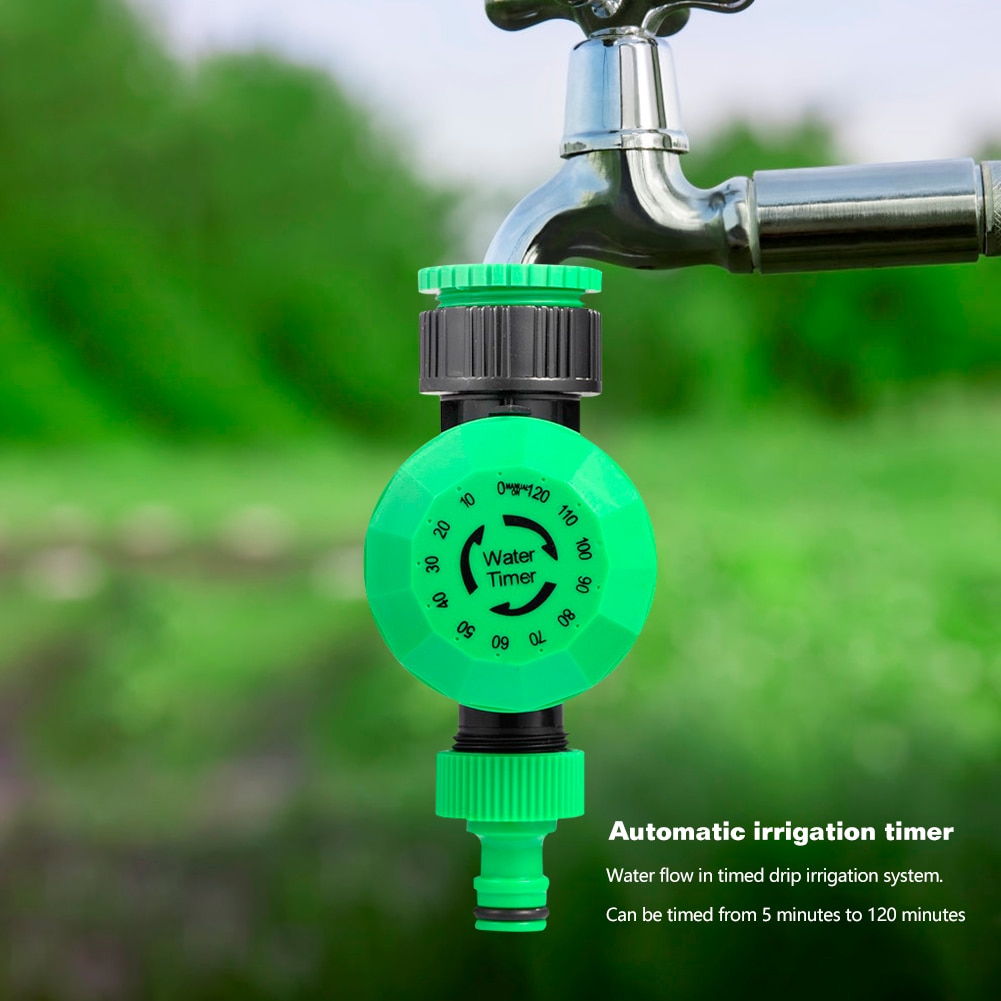 Automatisk dryp havevanding automatisk vandtimersknap vandingskontrolsystem til planter blomst hjemmehavevandingstimer