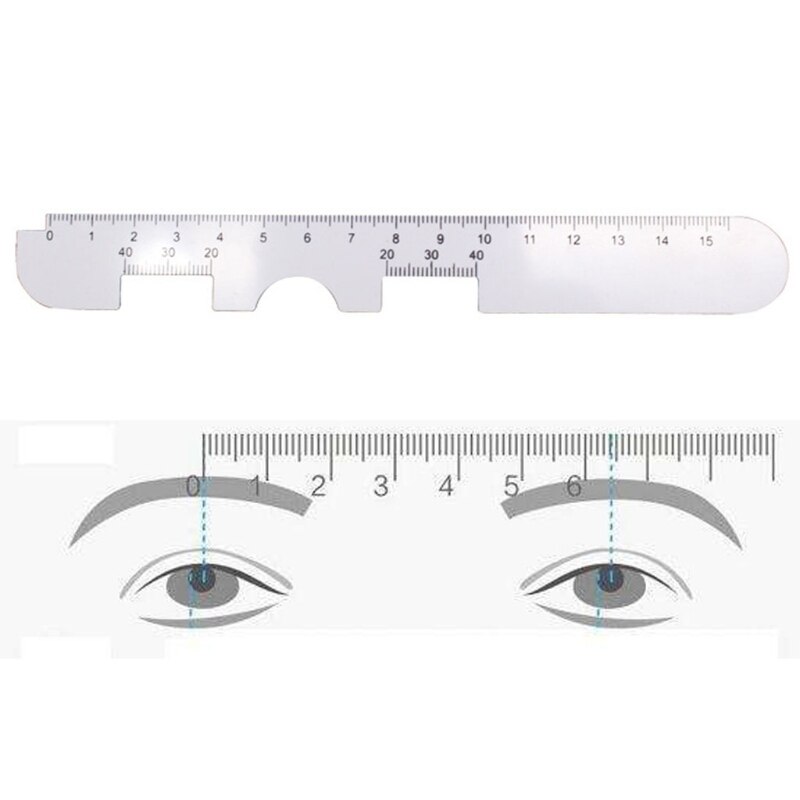 4 Pack PD Ruler Optical Vernier Pupilary Ruler Distance Meter Eye Ophthalmic Tool Straight Edge PD Ruler