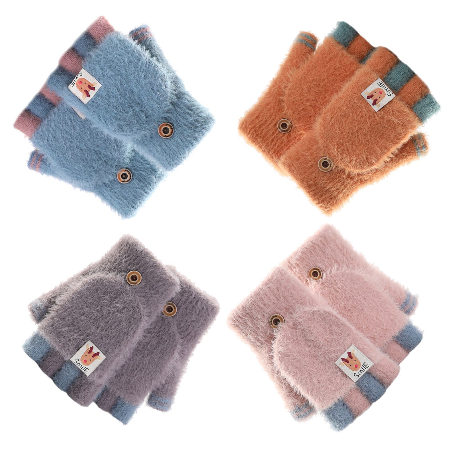 Baby mädchen Karikatur Volle Finger handschuhe warm Verdicken Handschuh Skifahren Handschuhe Windschutz Handschuhe freundlicher feste Winter handschuhe