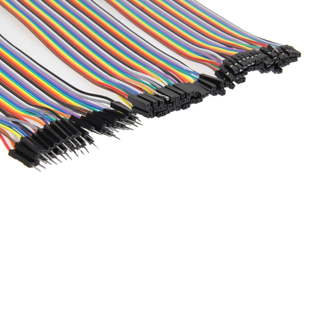 Cable de puente DuPont para Arduino, Cable macho a macho + 40 hembra + 40 macho a hembra, 20cm, 2,54mm, 1pin, 40 Uds.