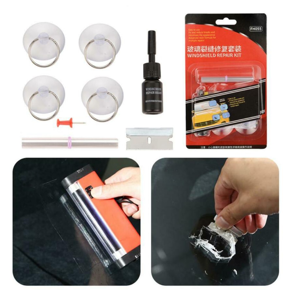 Rubber Glass repair tool Windshield For Chip&Crack Restore Fillers Sealants Car Auto