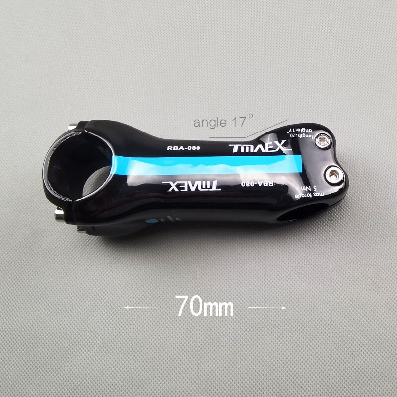 Mtb Carbon Stuurpen 31.8Mm Fiets Stuurpen Racefiets Onderdelen Full Carbon Stuurpen Voor Fietsonderdelen Blauw 6 Graden/17 Graden: 17degree 70mm