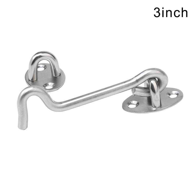 Cabin Hook Eye Latch Stainless Steel Hardware Hook Gate Door Swivel Window Hogard NO29