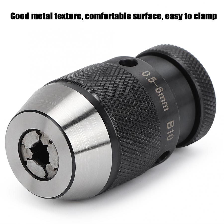 B12 Self Tighten Drill Chuck Milling Machine Automatic Locking Drill Chuck CNC Lathe Parts Tool