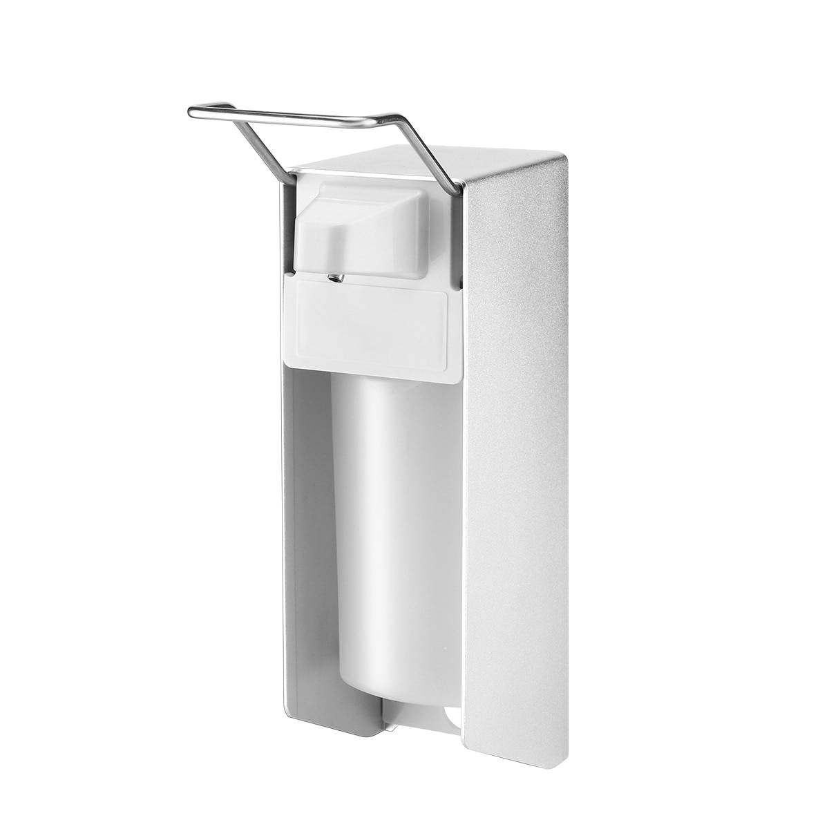 500ML / 17OZ Aluminium Alloy Elbow Sope Dispenser Wall-Mount Soap Lotion Pump Manual Type Elbow Sanitizer Dispenser